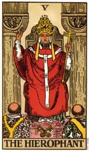 The Hierophant tarot card