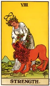 Strength tarot card