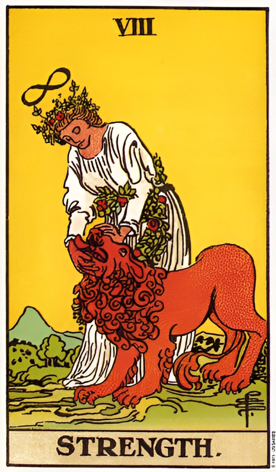 Strength tarot card