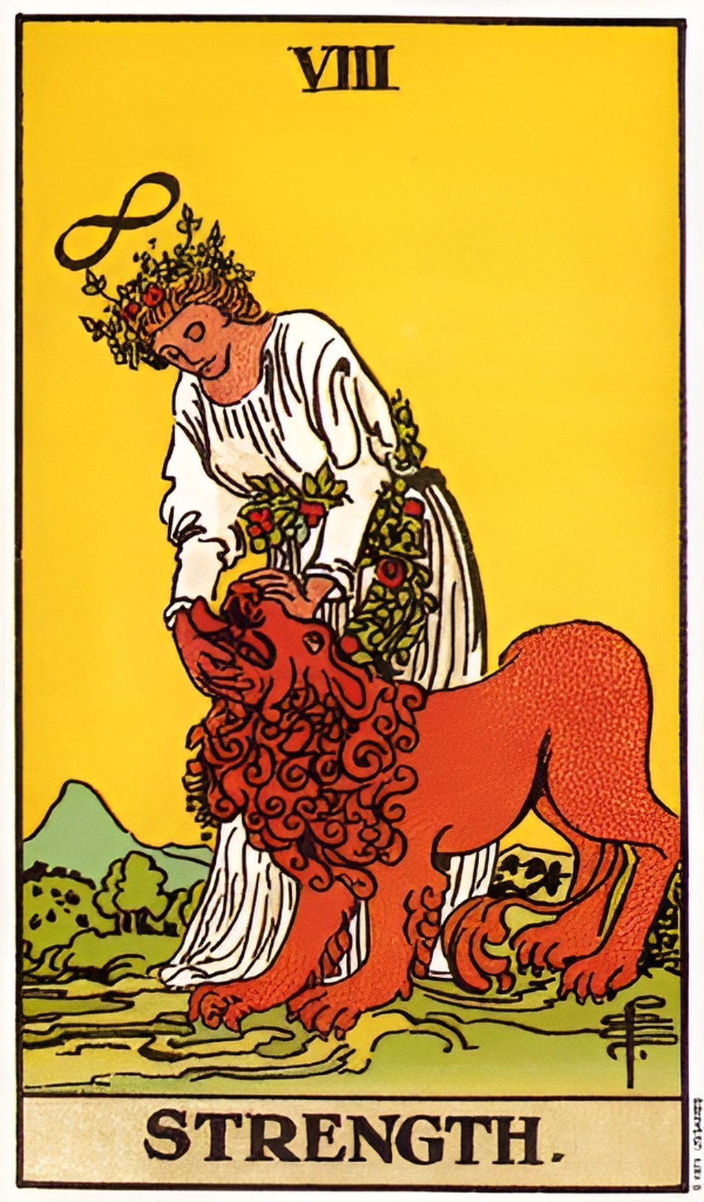 Strength tarot card