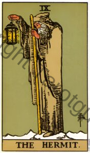 The Hermit tarot cards