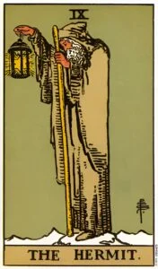 The Hermit tarot cards