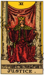 Justice tarot card