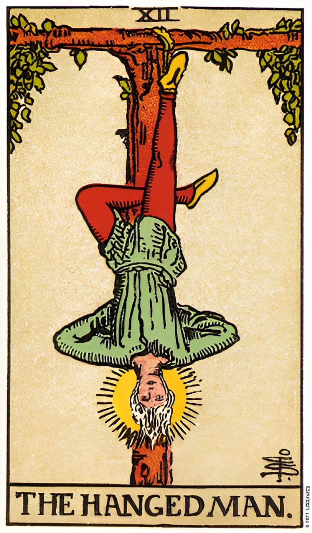 The Hanged Man tarot card