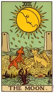 The Moon tarot card