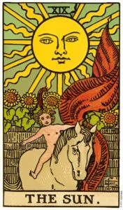 The Sun tarot card