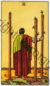 Three of Wands tarot card