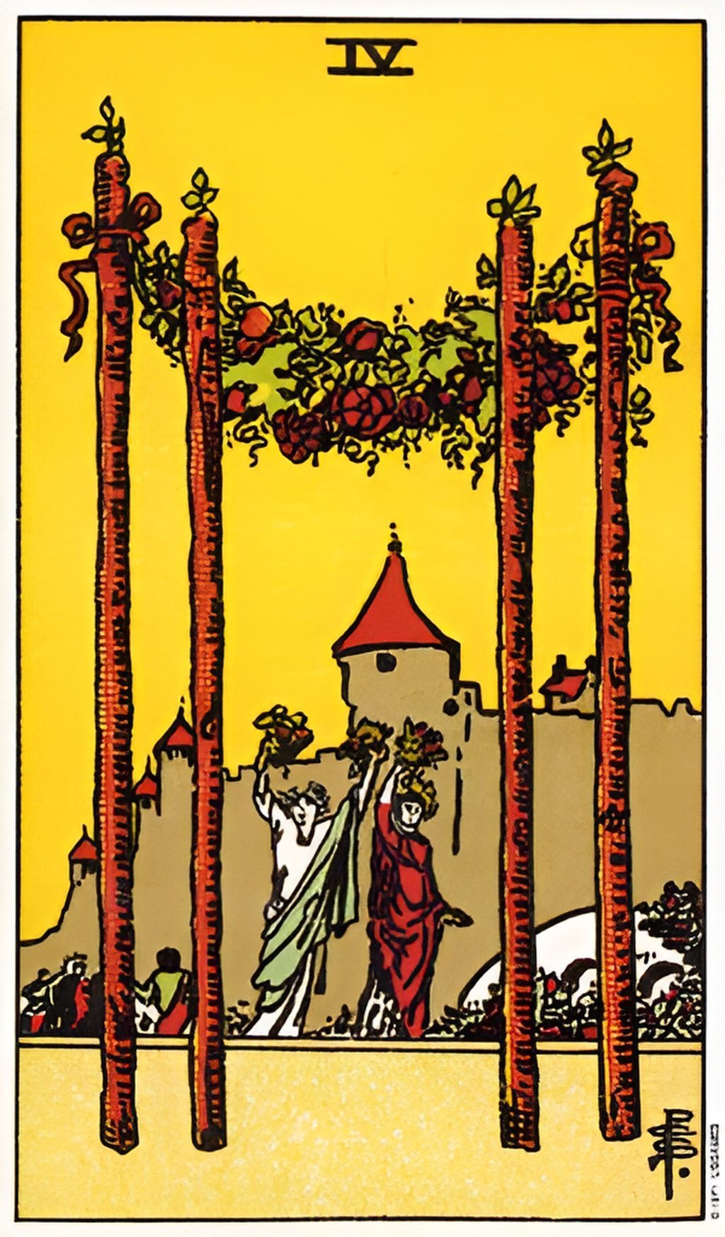 Four Of Wands Tarot Guiding