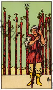 Nine of Wands tarot card