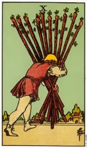 Ten of Wands tarot card