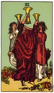 Three of Cups tarot card