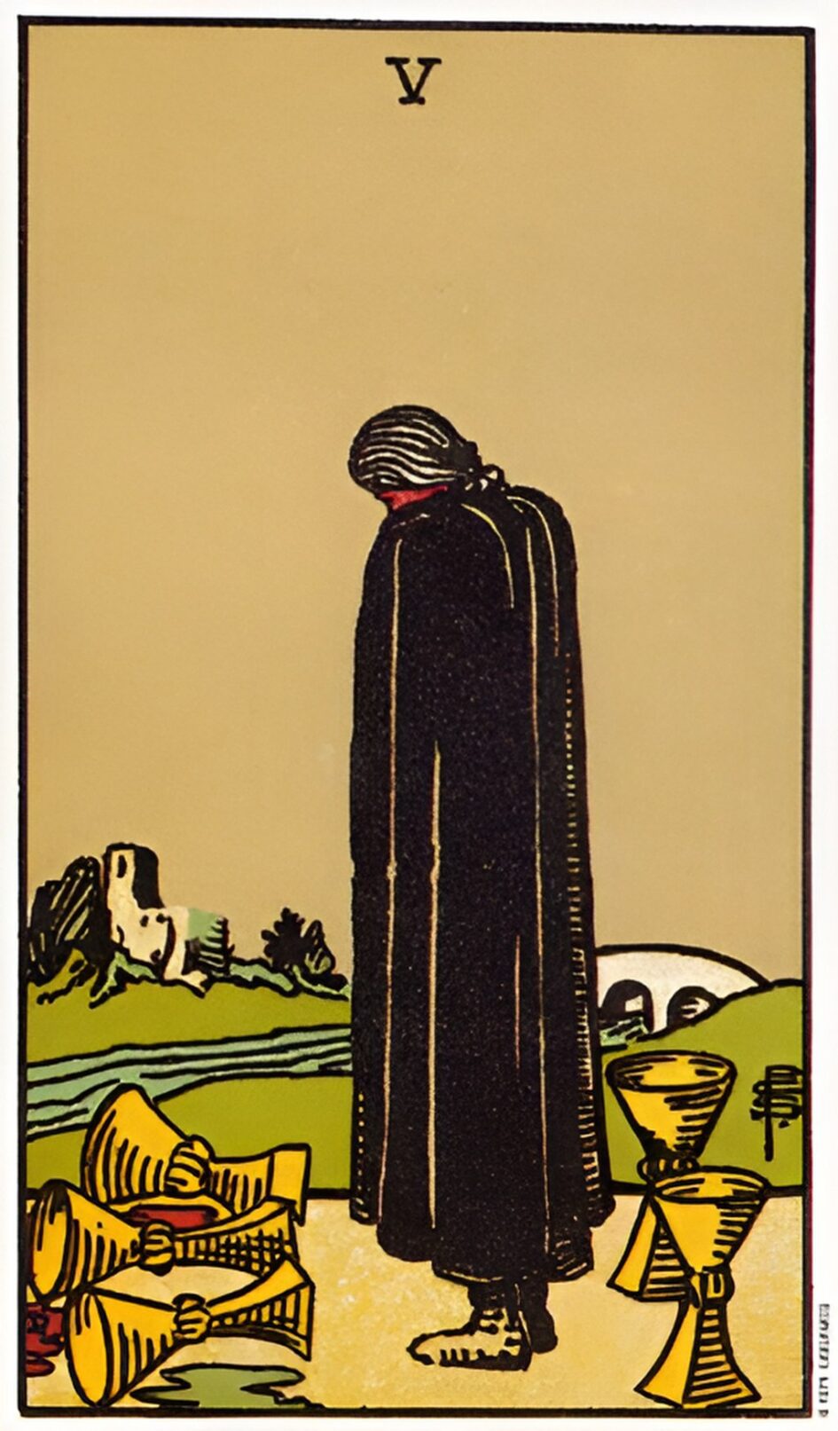 Five of Cups tarot card