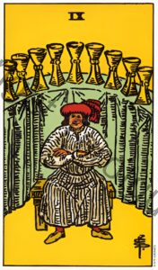 Nine of Cups tarot card
