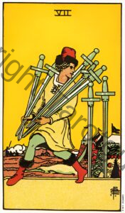 Seven of Swords tarot card