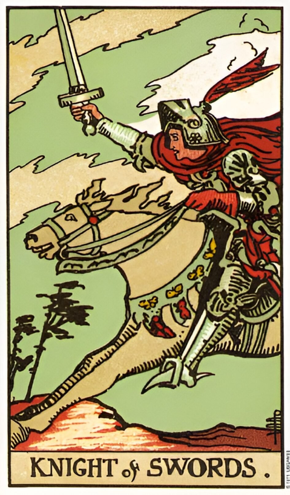 Knight of Swords tarot card