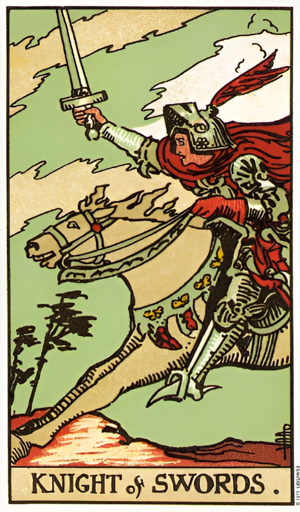 Knight of Swords tarot card