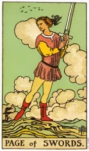 Page of Swords tarot card