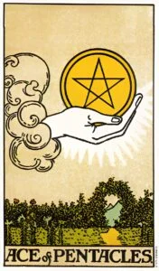 Ace of Pentacles tarot card