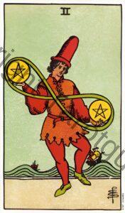 Two of Pentacles tarot card