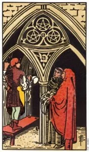 Three of Pentacles tarot card