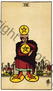 Four of Pentacles tarot card