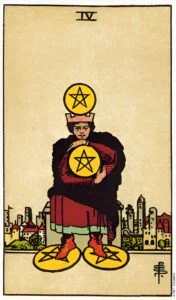 Four of Pentacles tarot card