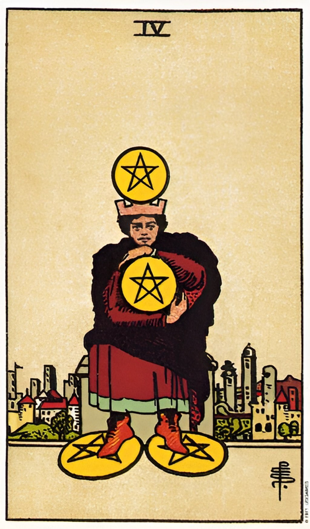 Four of Pentacles tarot card