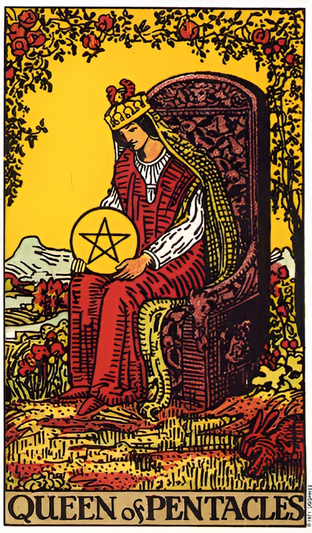 Queen of Pentacles tarot card