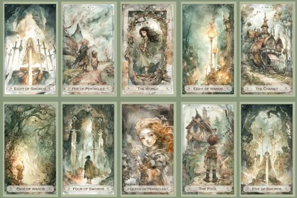 Fairy Tarot Printable cards-50