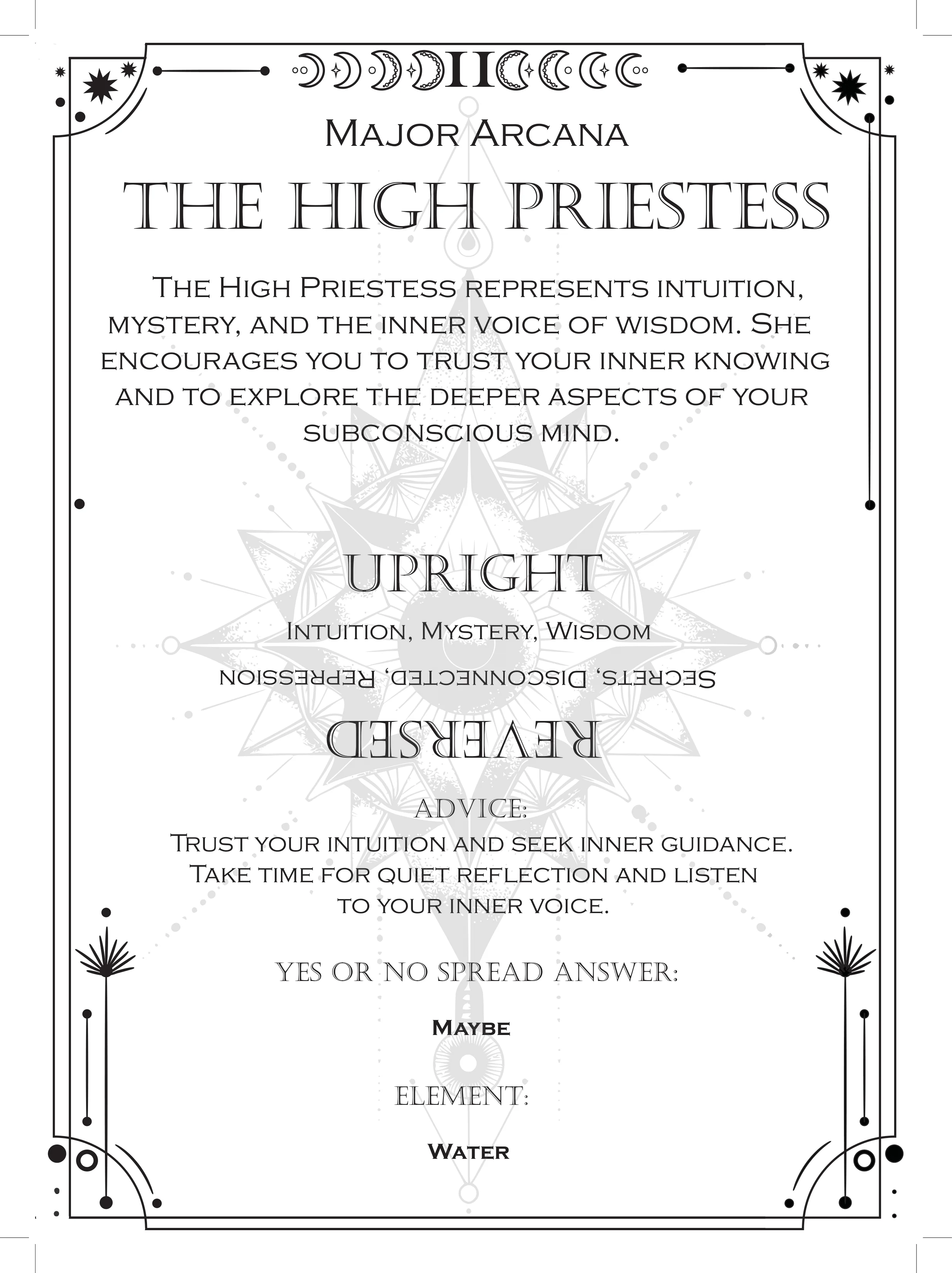 Guide Deck The High Priestess