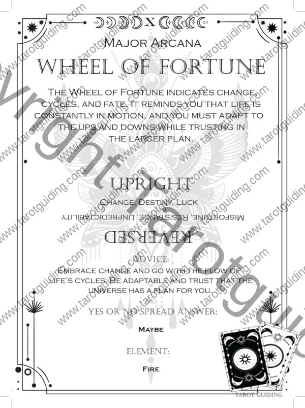 Guide Deck Wheel of Fortune