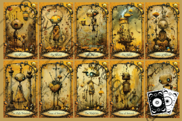 Mechanical Mysteries Tarot Cards