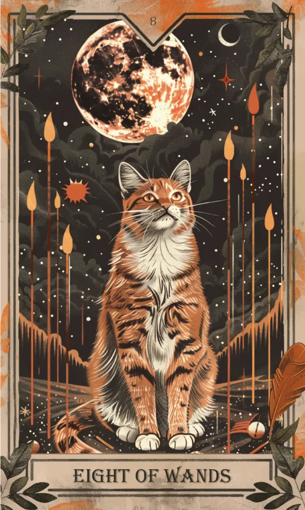 tarot horoscope Eight of Wands tarot card