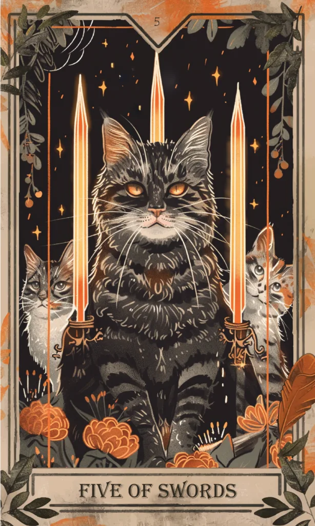 tarot horoscope Five of Swords tarot card