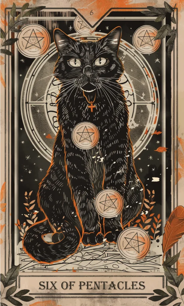 tarot horoscop Six of Pentacles tarot card